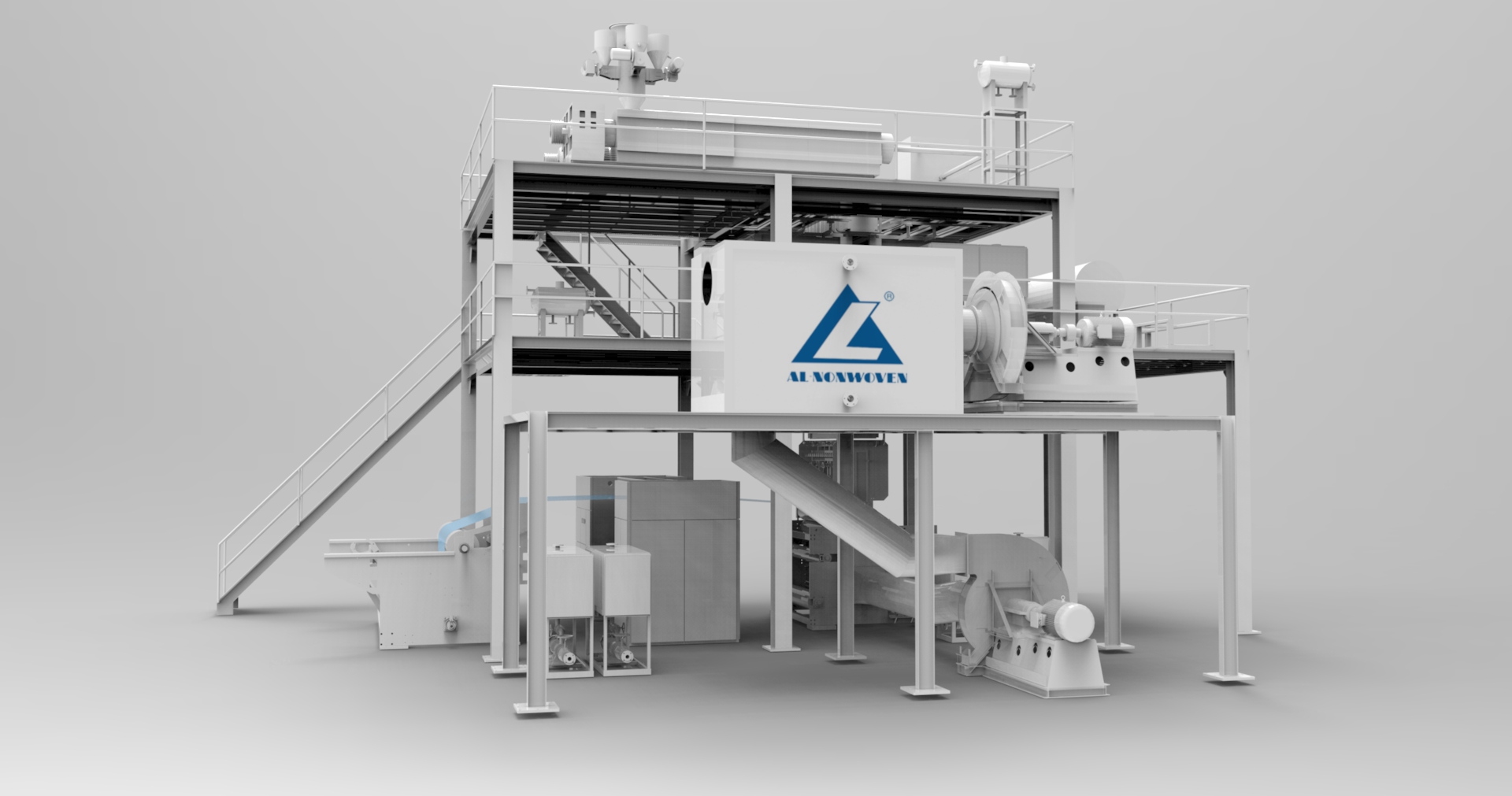 ALFN--1600mm pp Spunbond Nonwoven Making Machine 