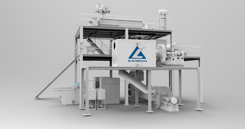 ALFN--2400mm Pp Spunbond Nonwoven Fabric Making Machine 