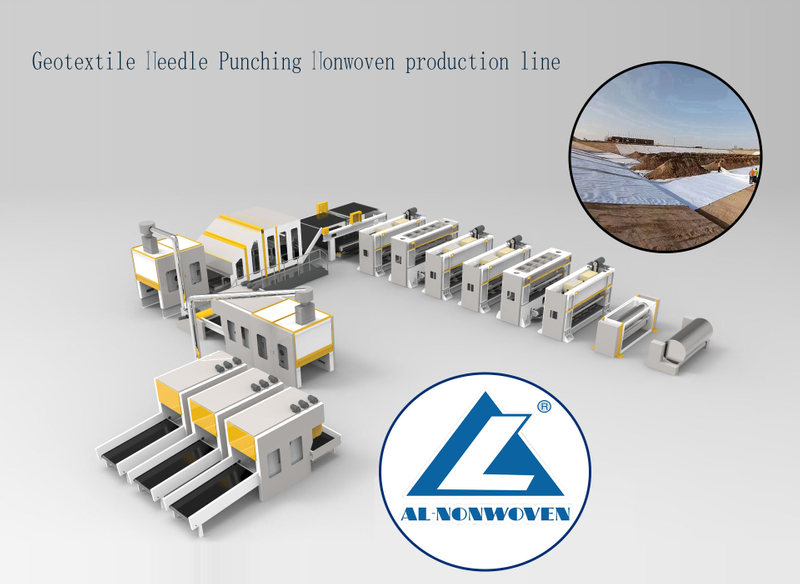 AL-- Geotextile Needle Punching Production Line AoLong Nonwoven Needle Punching Non-woven Nonwoven Fabric Machiner 